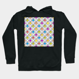 3d Geometric Pattern, Rhombic Motif Hoodie